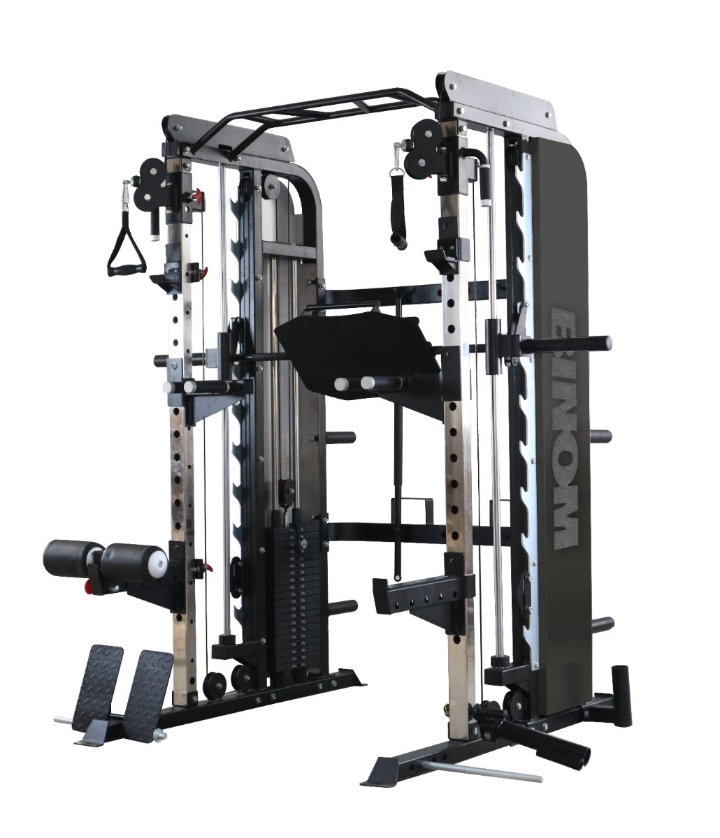 Multigimnasio B19 Doble Polea, Multipower, Press de Piernas, Remo y Accesorios